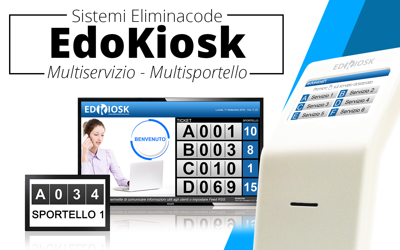 EdoKiosk Eliminacode - Multiservizio - Multisportello